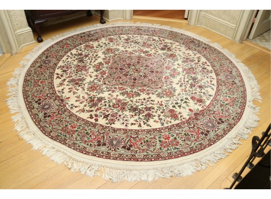 Hand Knotted Tabriz Round Tight Weave Wool Area Carpet 6ft Round