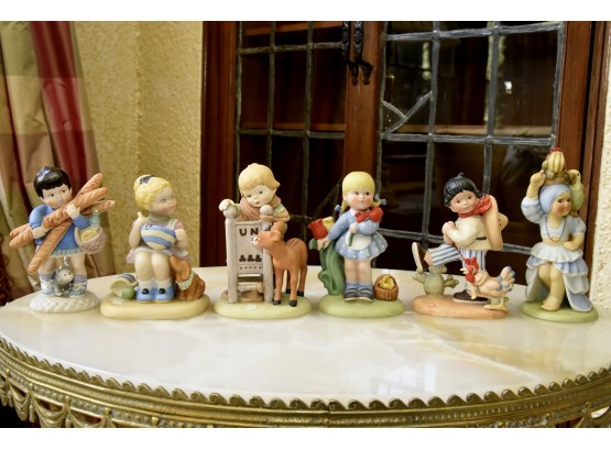 United Nations Children By FRANKLIN MINT Set Of 6 Porcelain Figurines