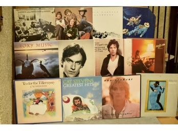 Record Lot Including Eric Clapton Steely Dan And Cat Stevens