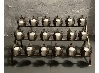 Wrought Iron Candle Display