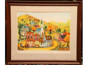 Robert LoGrippo (b. 1947), (Harvest Holiday)  Original Lithograph With COA