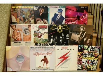 Record Lot Including Madonna The Kinks And Aerosmith