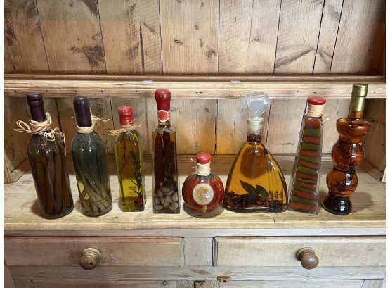 Set Of 8 Infused Olive Oil Bottles