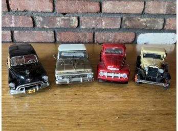 Set Of Four Vintage Style Model Cars