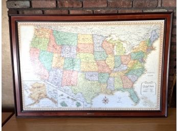 Frontgate Framed Map Of United States