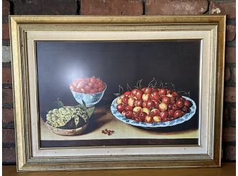 Strawberries Still Life Framed Print