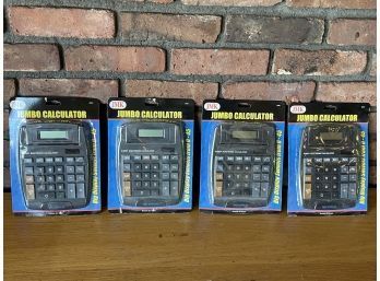 Group Of 4 Jumbo Calculators Unopened