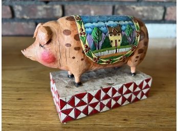 Heartwood Creek Country Heritage Pig Sculpture