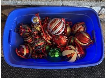 Set Of Large Christmas Ornaments