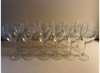 Set Of 12 Wine Glasses