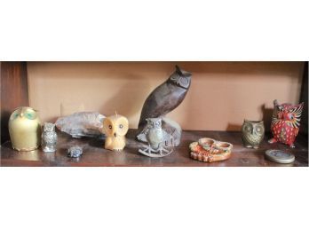 Owl Figurines Shelf 8