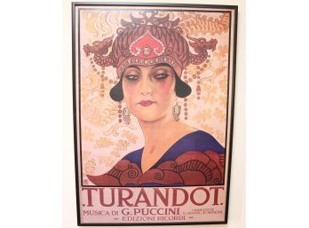 Turandot Opera By Giacomo Puccini Framed Poster Print