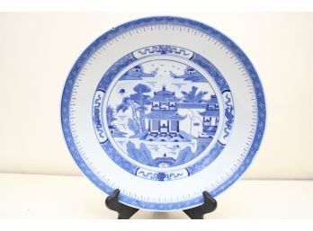 Blue And White Large Hand Painted Bowl