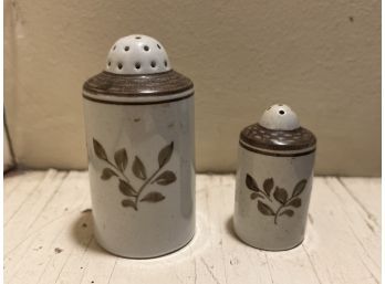 Hand Painted Salt & Pepper Shakers Made In Denmark