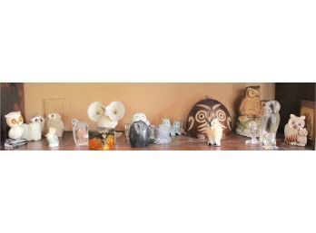 Owl Figurines Shelf 4