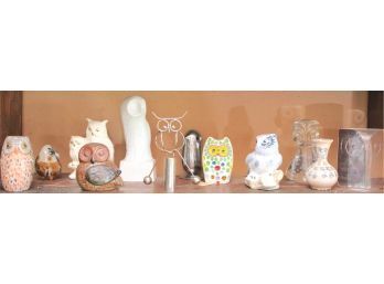 Owl Figurines Shelf 2