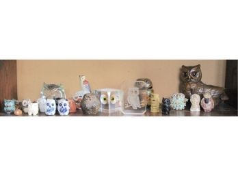 Owl Figurines Shelf 6