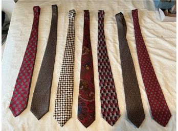 Set Of 7 Bert Pultzer Ties