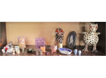 Owl Figurines Shelf 5