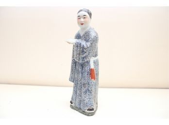 Hand Painted Asian Porcelain Figurine