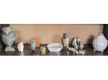 Owl Figurines Shelf 7