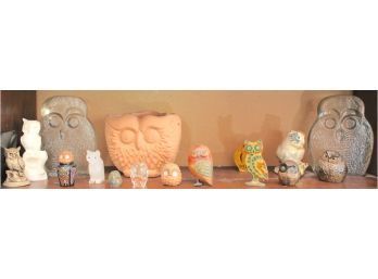 Owl Figurines Shelf 3