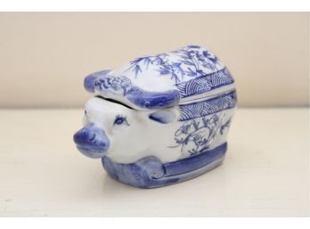 Blue And White Porcelain Bull