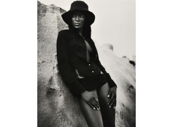 Naomi Campbell By Patrick Demarchelier Black And White Printer Proof