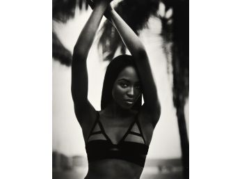 Naomi Campbell By Patrick Demarchelier Black And White Printer Proof