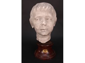 Jean-antoine Houdon Attributed Ceramic Bust Of A Boy