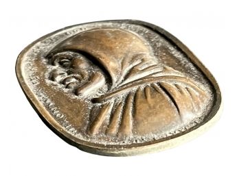 Anonymous Uniface Portrait Medal, Facing Left In Monastic Hood And Gown