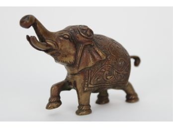 Brass Elephant Sculpture