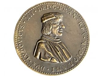 1499 France - King Louis XII Bronze Medal Coin