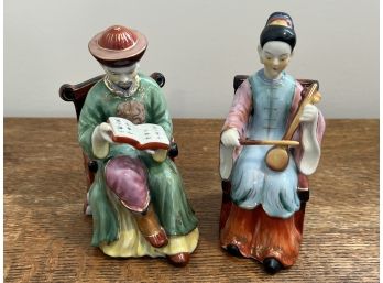 Pair Of Shafford Hand Painted Japanese Figurines