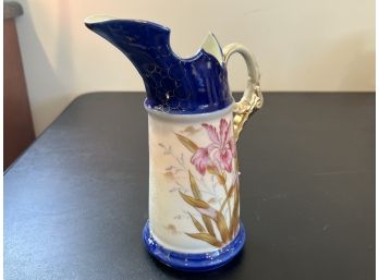 Hand Painted Victoria Carlsbao Floral Pitcher