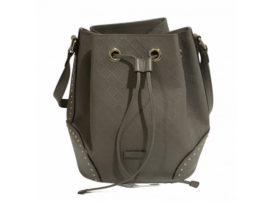 Gucci Diamant Textured Leather Bucket Shoulder Bag 354228