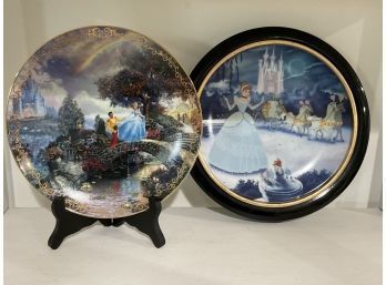 2 Disney Cinderella Collectors Plates