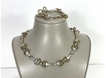 Horsebit 925 Silver Bracelet & Necklace