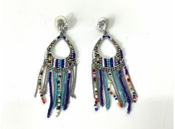 Colorful Beaded Pierce Earrings