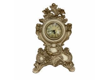 Ornate Mantle Resin Clock