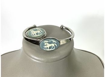 Horse Cuff Bracelet & Pendant