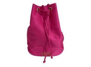 Prada Parfums Hot Pink Drawstring Bag