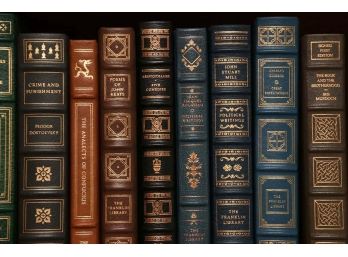 Leather Bound Books Including William Shakespeare And Great Expectations