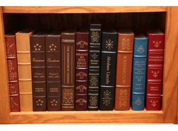 Leather Bound Books Including The Eisenhower Diaries