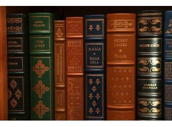 Leather Bound Books Including The Iliad And The Odyssey