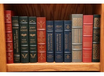 Leather Bound Books Including Roosevelt The Lion And The Fox
