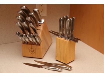 Knife Set With Block And Extra Steak Knives