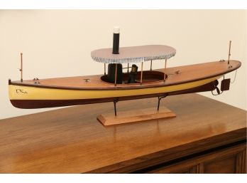 32' Model Of A Steam Powered Boat Or Launch