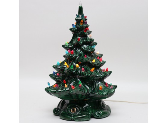 Small Porcelain Christmas Tree With Lights