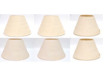 Set Of 6 Custom Woven Lamp Shades